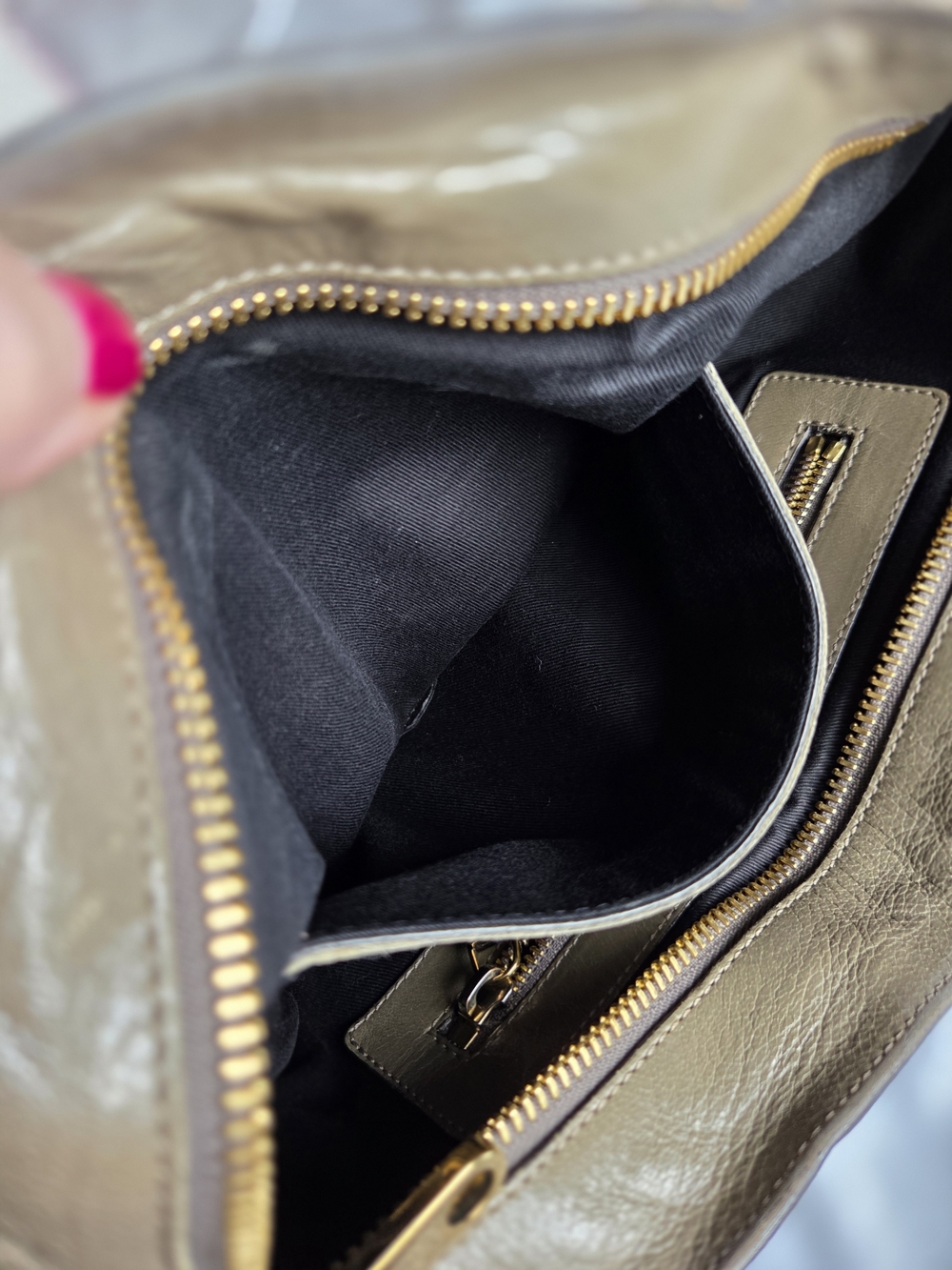 Chloe Leather Top-Handle Satchel with Gold Hardware - Picture 13 of 15